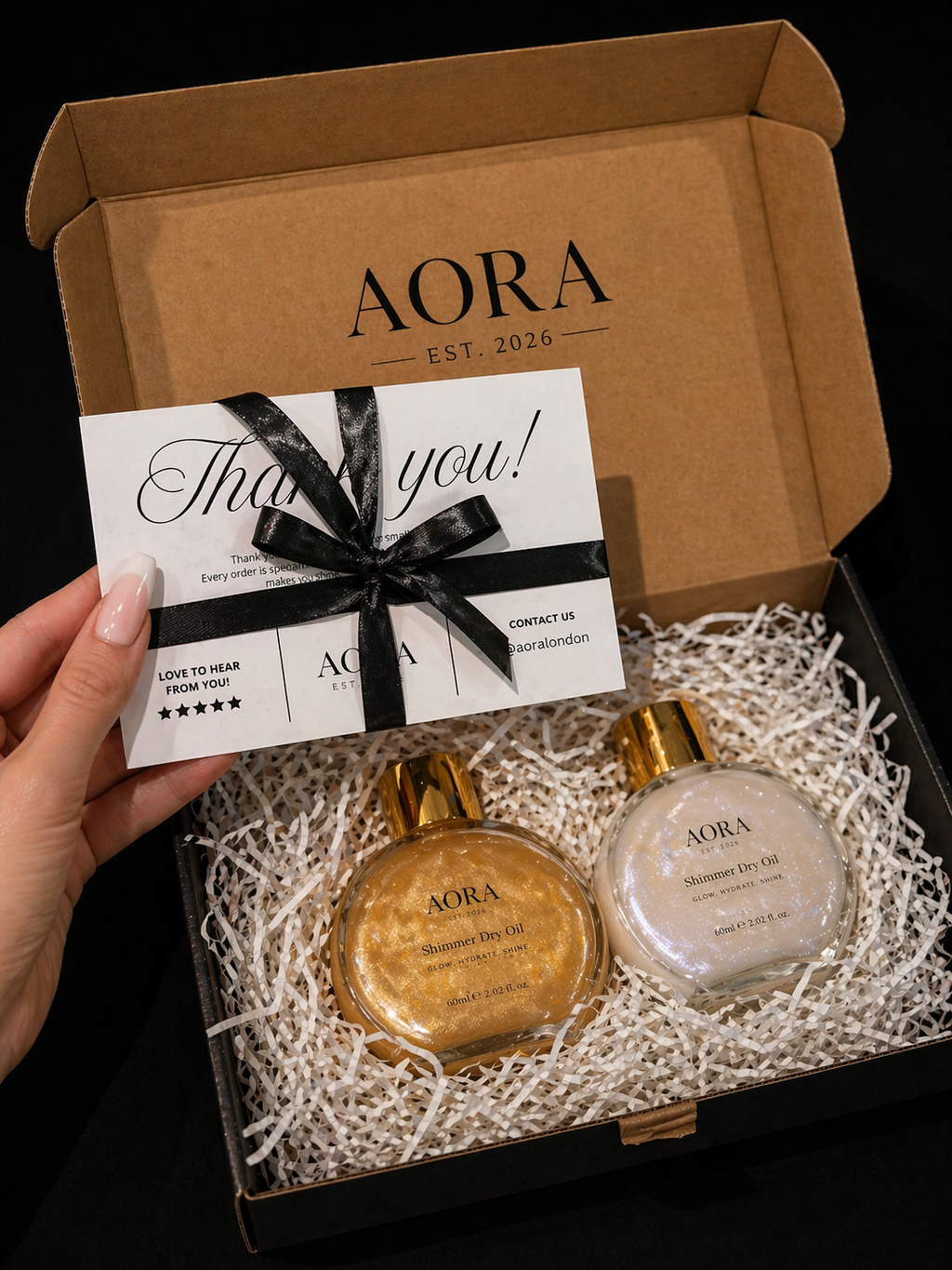 AORA SHIMMER DRY OIL DUO