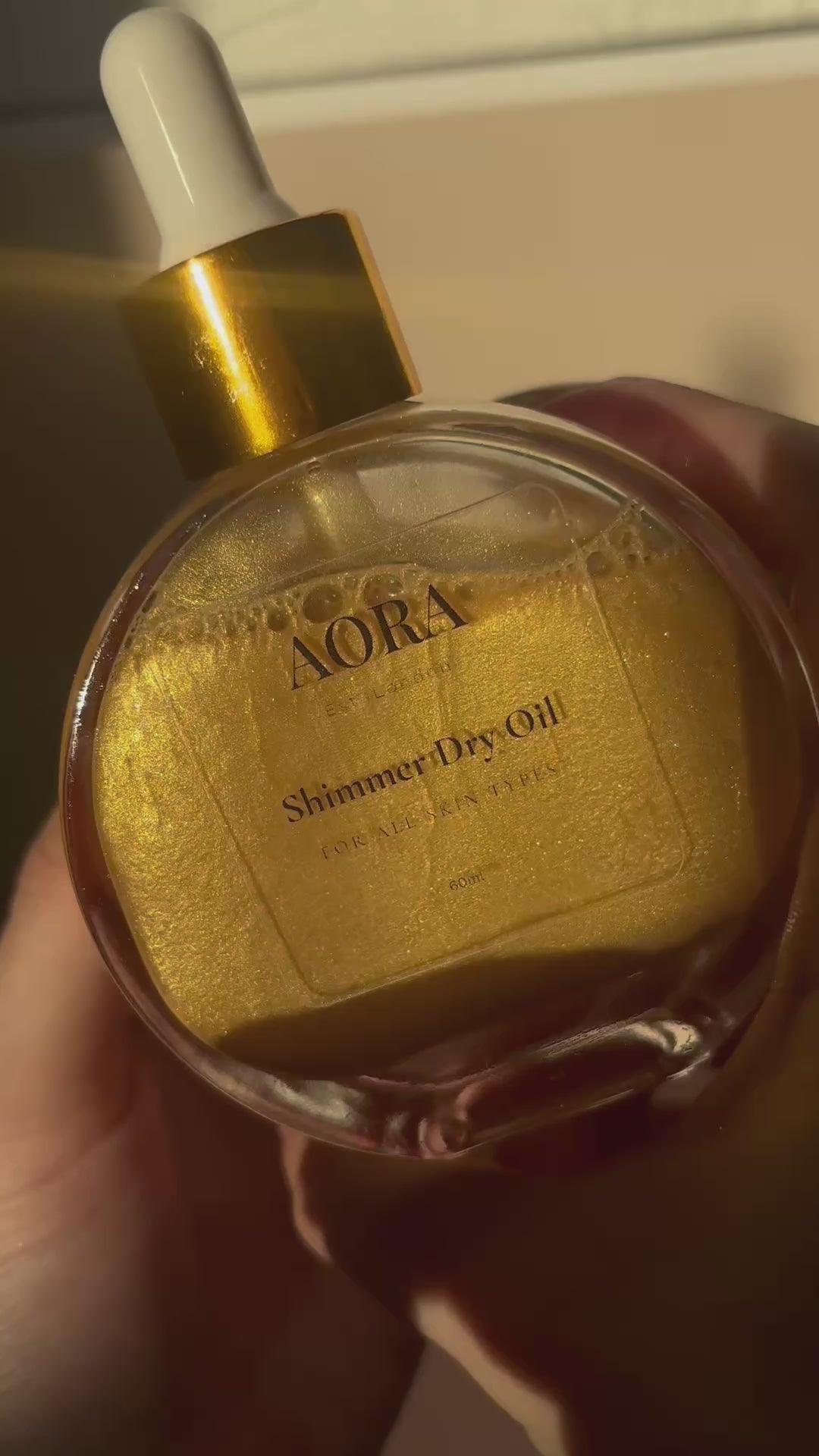 AORA GOLDEN AURA SHIMMER DRY OIL